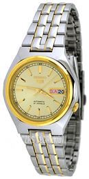 Seiko 5 Szampański/Stal w odcieniu złota SNK310