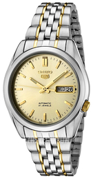 Seiko 5 Żółte złoto/Stal w odcieniu złota Ø37 mm SNK365K