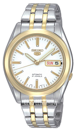 Seiko Biały/Stal Ø36 mm SNKG98