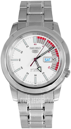 Seiko 5 Biały/Stal Ø38 mm SNKK25K1