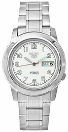 Seiko 5 Biały/Stal Ø38 mm SNKK33K1S