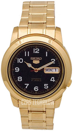 Seiko Czarny/Stal w odcieniu złota Ø40 mm SNKK40K1