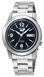 Seiko Czarny/Stal Ø37 mm SNKK61