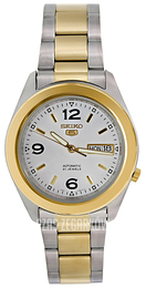 Seiko 5 Srebrny/Stal w odcieniu złota Ø39 mm SNKM80K