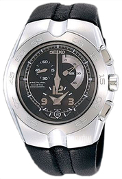 Seiko Arctura Czarny/Skóra Ø39 mm SNL031P1