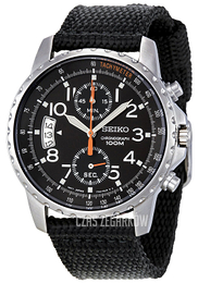 Seiko Czarny/Tkanina Ø40 mm SNN079P2