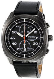 Seiko Czarny/Skóra Ø45 mm SNN217