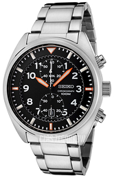 Seiko Czarny/Stal Ø43 mm SNN235P1