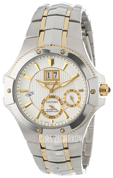 Seiko Coutura Biały/Stal w odcieniu złota Ø41 mm SNP008
