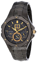 Seiko Coutura Czarny/Stal Ø42 mm SNP017