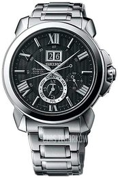 Seiko Premier Czarny/Stal Ø42.9 mm SNP141P1
