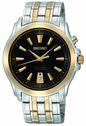 Seiko Czarny/Stal Ø39 mm SNQ120