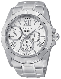 Seiko Biały/Stal Ø44 mm SNT039