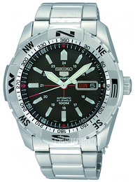 Seiko Sportura Czarny/Stal Ø42 mm SNZJ05