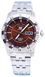 Seiko 5 Brązowy/Stal Ø40 mm SNZJ25J1