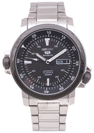 Seiko Czarny/Stal Ø42 mm SNZJ59K1