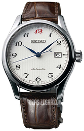 Seiko Presage Srebrny/Skóra Ø41 mm SPB039J1