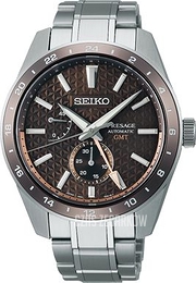 Seiko Presage Sharp Edged Brązowy/Stal Ø42 mm SPB225J1