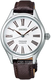 Seiko Presage Biały/Skóra Ø34.3 mm SPB233J1