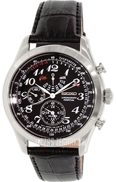 Seiko Czarny/Skóra Ø45 mm SPC133