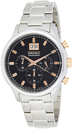 Seiko Czarny/Stal Ø42 mm SPC151P1