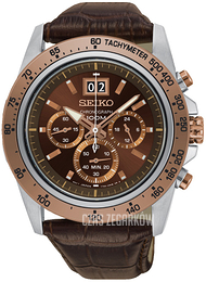 Seiko Brązowy/Skóra Ø44 mm SPC248P1