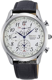 Seiko Biały/Skóra Ø40.5 mm SPC253P1