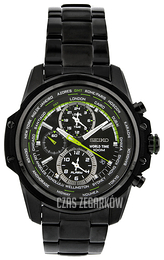 Seiko Chronograph Czarny/Stal Ø46 mm SPL045