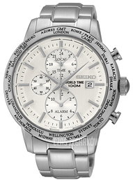 Seiko Chronograph Srebrny/Stal Ø43 mm SPL047