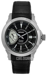 Seiko Premier Czarny/Skóra Ø41.5 mm SRG001P2