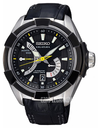 Seiko Czarny/Skóra Ø47 mm SRH015P2