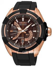 Seiko Kinetic Brązowy/Guma Ø46.5 mm SRH020P1