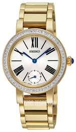 Seiko Dress Ladies Srebrny/Stal w odcieniu złota Ø30 mm SRK028P1
