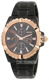 Seiko Premier Czarny/Stal Ø42 mm SRL024J1