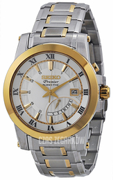 Seiko Premier Srebrny/Stal w odcieniu złota Ø41 mm SRN040P1