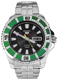 Seiko 5 Czarny/Stal Ø44 mm SRP205K1