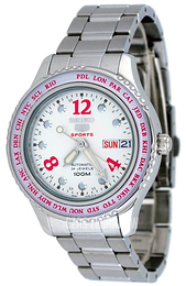 Seiko Sportura Biały/Stal Ø36 mm SRP365