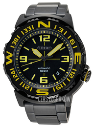 Seiko Czarny/Stal Ø47 mm SRP449