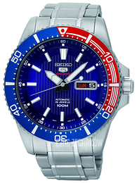 Seiko 5 Niebieski/Stal Ø44 mm SRP551