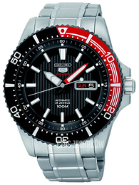 Seiko 5 Czarny/Stal Ø44 mm SRP557