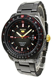 Seiko 5 Czarny/Stal Ø45 mm SRP645