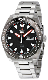 Seiko 5 Czarny/Stal Ø45 mm SRP743