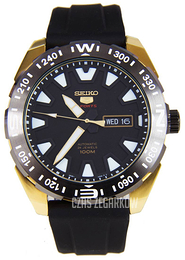 Seiko 5 Czarny/Guma Ø45 mm SRP750K1