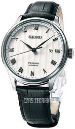 Seiko Presage Biały/Skóra Ø41.74 mm SRPC83J1