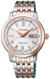 Seiko Srebrny/Stal w kolorze różowego złota Ø37 mm SRRY004