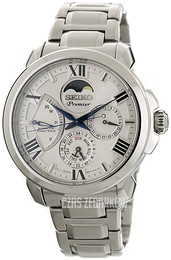 Seiko Premier Biały/Stal Ø42.5 mm SRX015P1