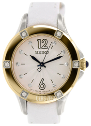 Seiko Dress Ladies Biały/Skóra Ø30 mm SRZ422P2