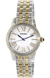 Seiko Dress Ladies Biały/Stal w odcieniu złota Ø31 mm SRZ438