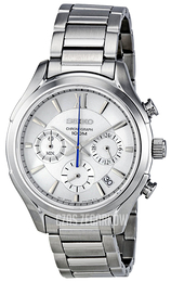 Seiko Chronograph Srebrny/Stal Ø40 mm SSB017
