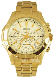 Seiko Chronograph Szampański/Stal w odcieniu złota Ø45 mm SSB112